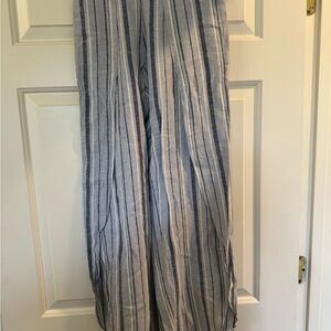 Striped Blue and White flowy pants